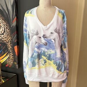 WILDFOX V-Neck Top NWT